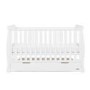 Stamford White Sleigh Cot Bed with Drawer - Obaby