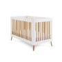 White 2 Piece Nursery Furniture Set - Cot Bed and Changing Table - Maya - Obaby