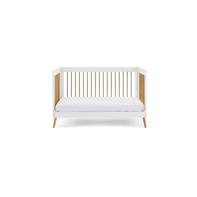 White Two Tone Cot Bed - Maya - Obaby