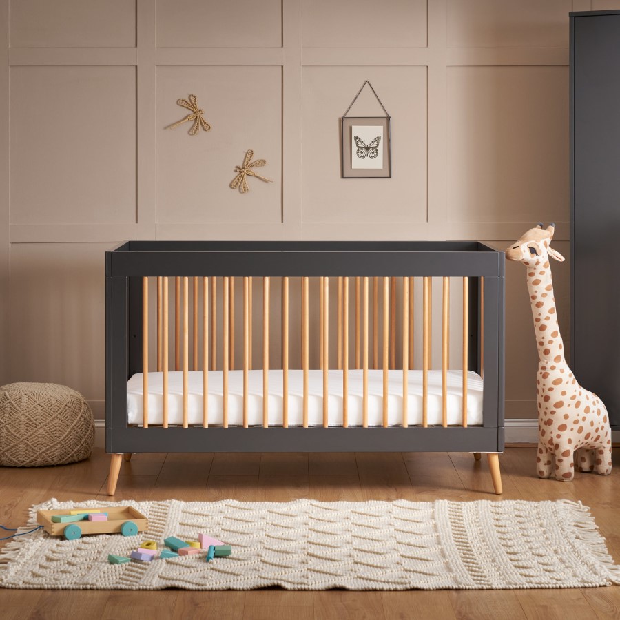 Maya Grey and Wood 3 Piece Room Set - Obaby