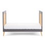 Maya Grey and Wood Convertible Cot Bed - Obaby