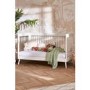 Maya Cot Bed in White with Acrylic - Obaby
