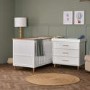 Orla White with Natural Two Piece Room Set - Obaby