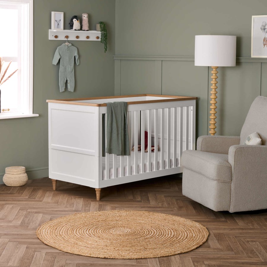 Orla White with Natural Two Piece Room Set - Obaby