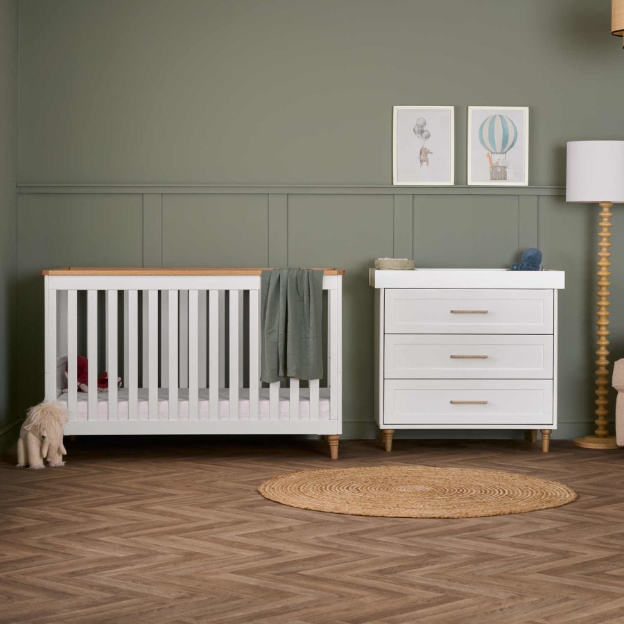 Orla White with Natural Two Piece Room Set - Obaby