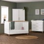 Orla White with Natural Three Piece Room Set - Obaby