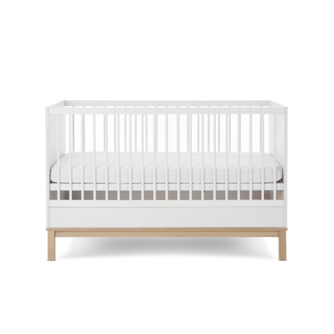 White Two Tone Cot Bed - Astrid - Obaby