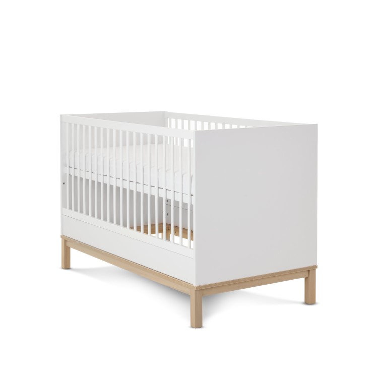 White Two Tone Cot Bed - Astrid - Obaby