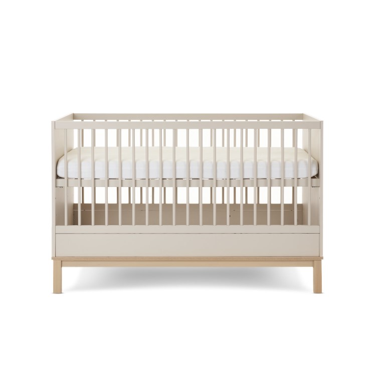 Satin Two Tone Cot Bed - Astrid - Obaby