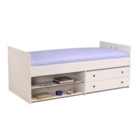 Parisot Smoozy Continental Single Storage Bed in Memphis Pine