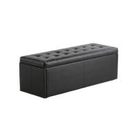 LPD Amalfi Ottoman Blanket Box in Black