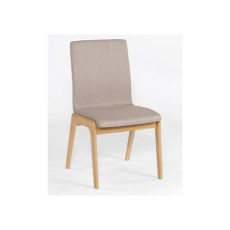 GRADE A1 - LPD Pair of Portofino Solid Oak Dining Chairs