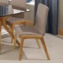 GRADE A1 - LPD Pair of Portofino Solid Oak Dining Chairs