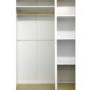 White Painted 3 Door Shaker Wardrobe - Arcadia - Seconique