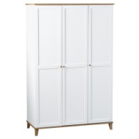 White Painted 3 Door Shaker Wardrobe - Arcadia - Seconique White Painted 3 Door Shaker Wardrobe - Arcadia - Seconique