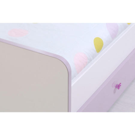 Parisot Mademoiselle Continental Single Bed Frame in White