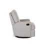 Savannah Swivel Glider Recliner Chair in Pebble - Obaby