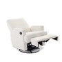 Madison Swivel Boucle Style Glider Recliner Chair - Obaby