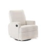 Madison Swivel Boucle Style Glider Recliner Chair - Obaby