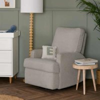 Madison Teddy Truffle Swivel Glider Recliner Chair - Obaby