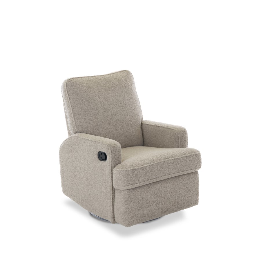 Madison Teddy Truffle Swivel Glider Recliner Chair - Obaby