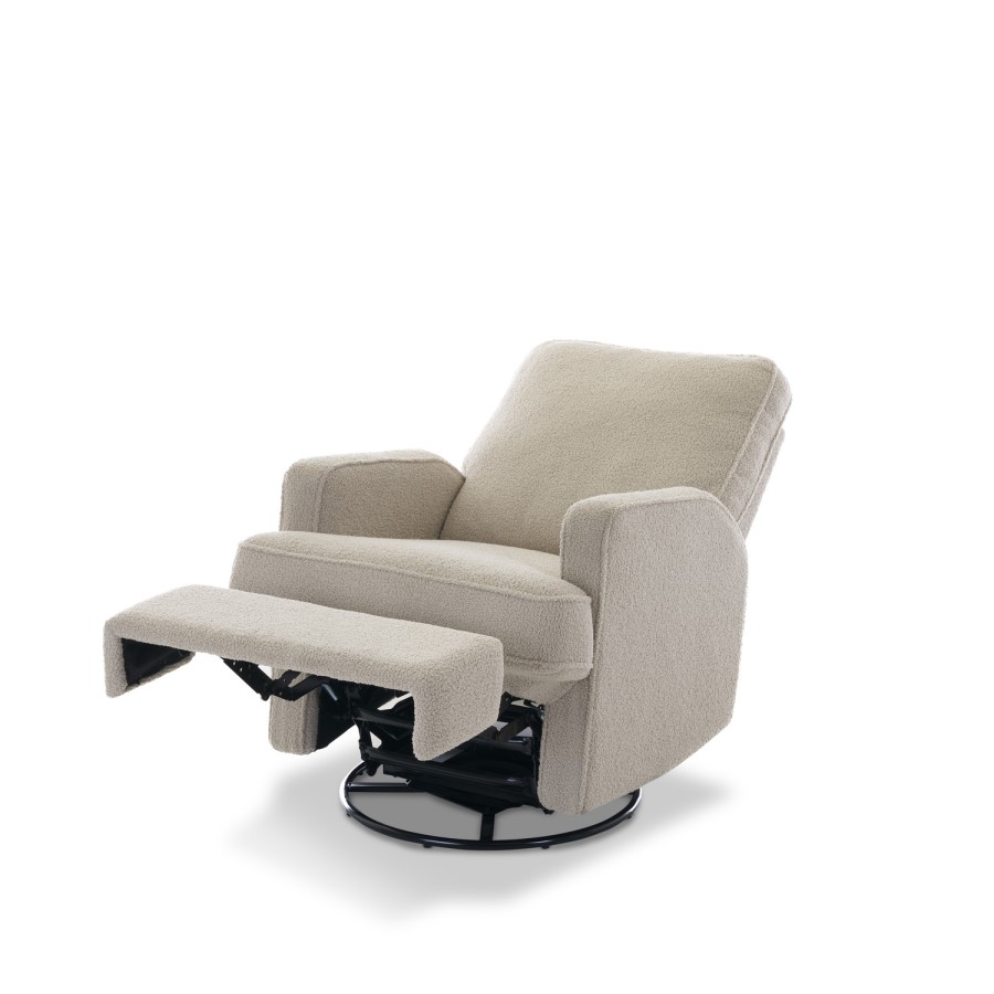 Madison Teddy Truffle Swivel Glider Recliner Chair - Obaby