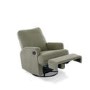 Madison Teddy Olive Swivel Glider Recliner Chair - Obaby