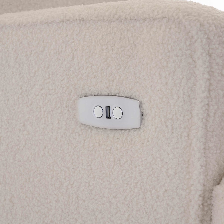 Madison Ivory Electric Recliner Chair - Obaby