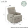 Madison Truffle Electric Recliner Chair - Obaby
