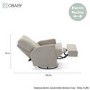Madison Truffle Electric Recliner Chair - Obaby