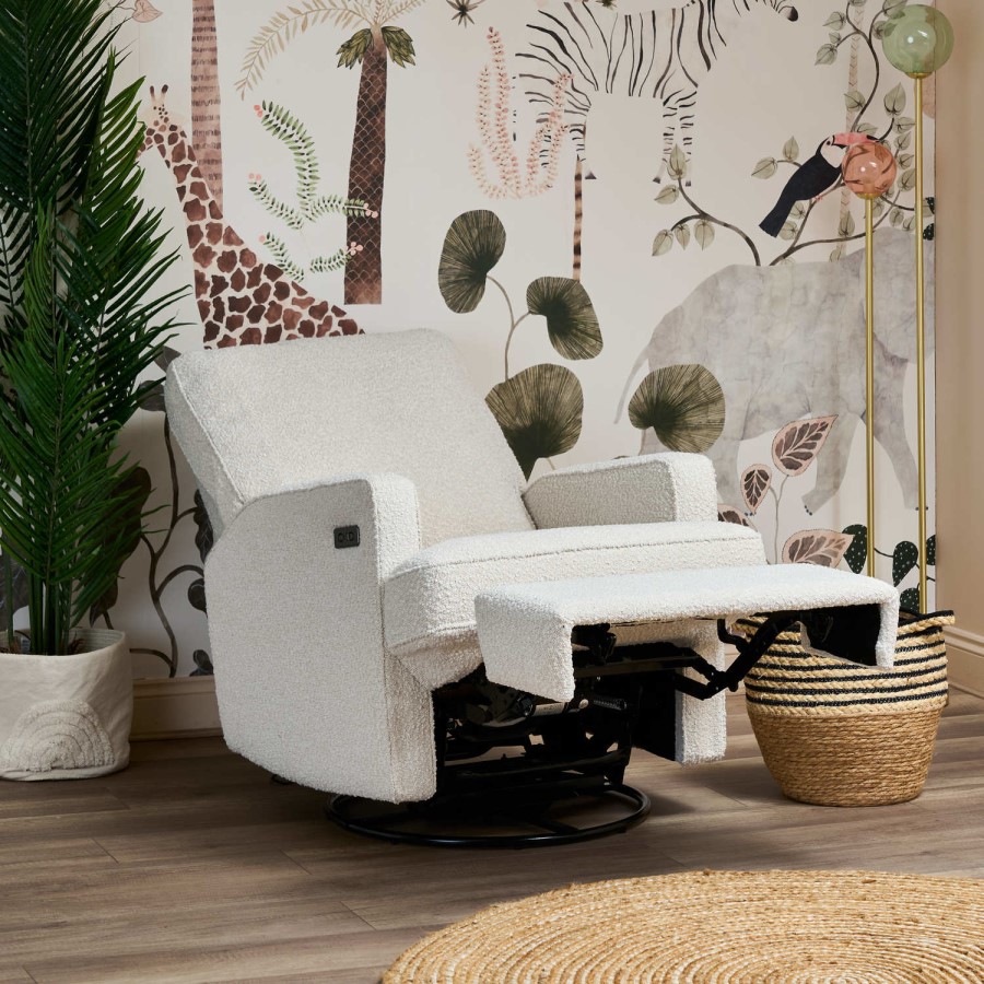 Madison Bouclé Style Electric Recliner Chair - Obaby