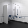 Nymas Doc M Exposed Showering Pack Disibility Bathroom Suite Dark Blue Fixings