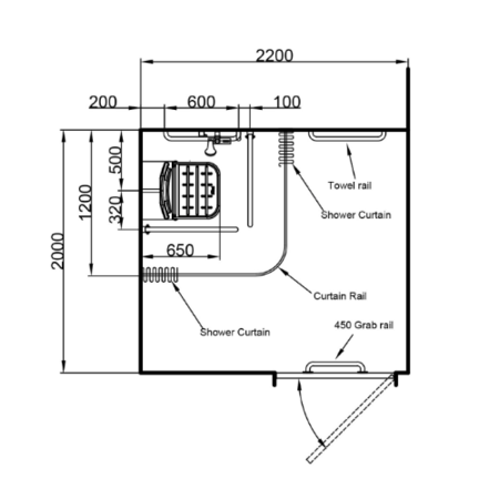 Exposed valve Doc M shower pack stainless steel concealed fixings grey