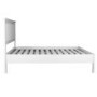 GRADE A1 - Savannah Solid Acacia Wood Double Bed in Stone White