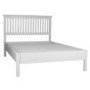GRADE A1 - Savannah Solid Acacia Wood Double Bed in Stone White
