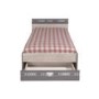 Parisot Fabric Small Double Bed Frame Grey Loft and Dark Grey