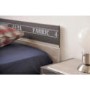 Parisot Fabric Single Bed Frame in Grey Loft and Dark Grey
