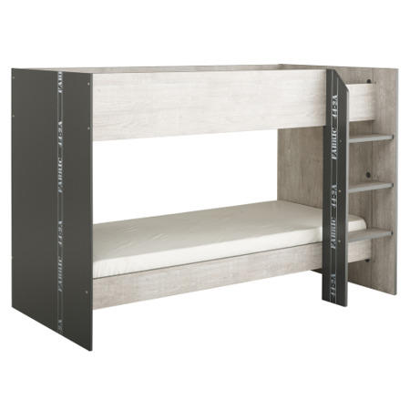 Parisot Fabric Bunkbed in Grey Loft and Dark Grey