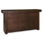 GRADE A3 - Bentley Designs Akita Walnut 3 Door 3 Drawer Sideboard