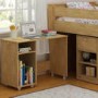 GRADE A1 - Seconique Merlin Study Bunk in Oak Effect
