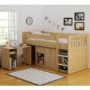 GRADE A1 - Seconique Merlin Study Bunk in Oak Effect