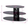 Alphason GRA3/800-T/B Gradino TV Stand - Up to 37 inch