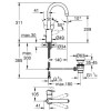 GRADE A1 - Grohe BauEdge Single Lever Basin Mixer Tap