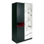 Parisot Lady Doll 2 Door Wardrobe in Black and Raspberry