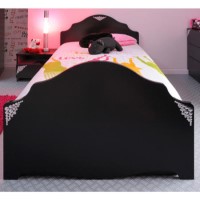 Parisot Lady Doll Single Bed Frame in Black and Raspberry