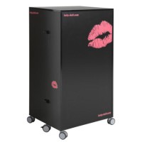 Parisot Lady Doll Box Wardrobe in Black and Raspberry