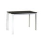 Wilkinson Furniture Mobo White High Gloss Console Table with Black Glass Top