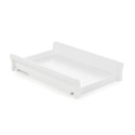 23OB2502 Stamford White Wooden Cot Top Changer - Obaby