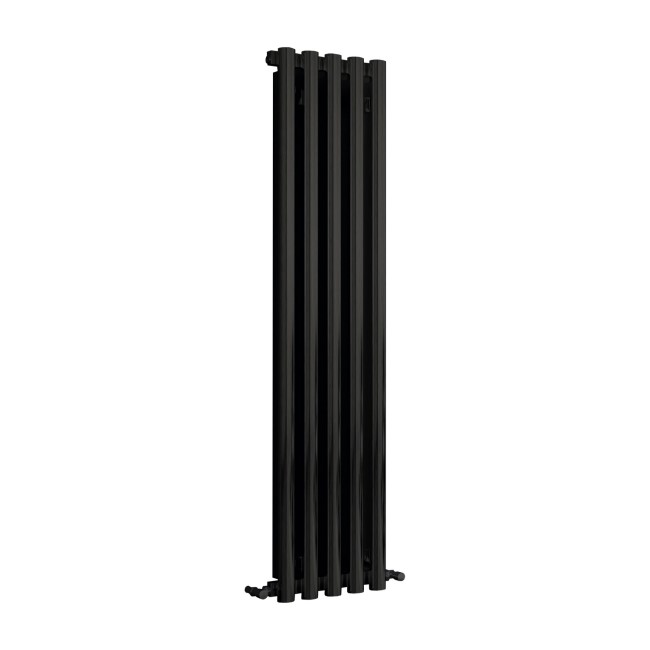 Towelrads Oxshott Black Single Panel Vertical Radiator 1800 x 375mm