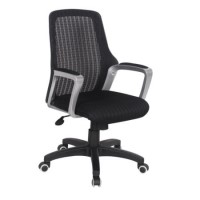 Eliza Tinsley Avon Black Merdium Mesh Office Chair in Black